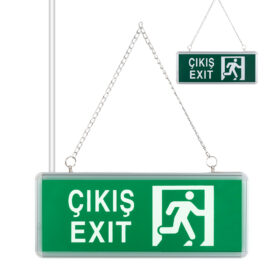 3W TEK YÖN ACİL ÇIKIŞ YÖNLENDİRME TABELASI - LAMBASI (38X30X36MM) (K0)