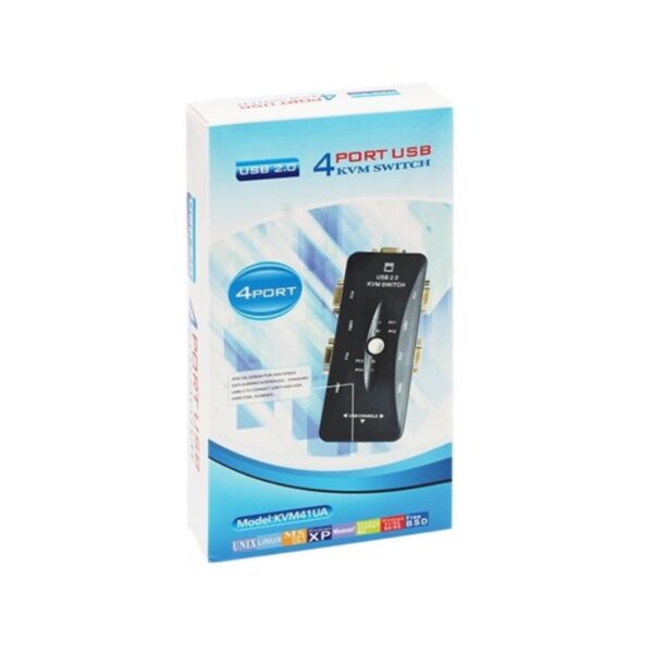 4 PORT USB MANUEL BUTONLU KWM SWİTCH (K0) - Görsel 3