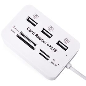 4 SLOT KART OKUYUCU + 3 PORT USB 2.0 ÇOKLAYICI (K0)