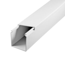 40X40 YAPIŞKAN BANTLI PVC KABLO KANALI - 1 BOY 2 METRE (KOLİSİ:25 BOY:50 MT) (K0)
