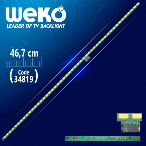 42 ART TV REV 0.1 2 L-TYPE 6920L-0001C - 46.7 CM 48 LEDLİ - (WK-697) (K0)