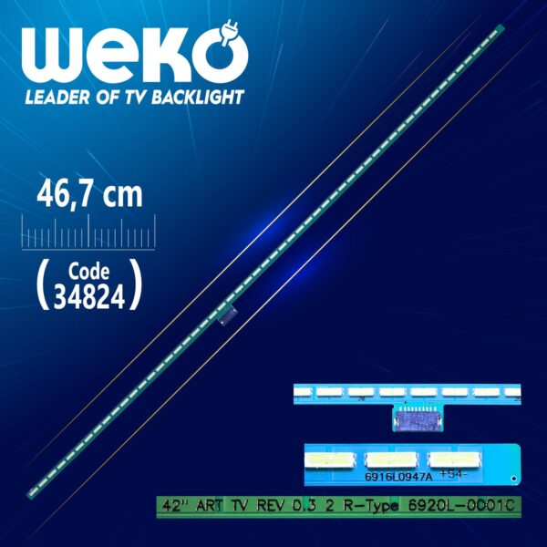 42 ART TV REV 0.3 2 R-TYPE - 6920L-0001C - 46.7 CM 54 LEDLİ - (WK-699) (K0)