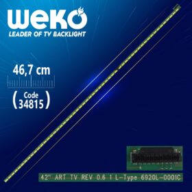42 ART TV REV 0.6 1 L-TYPE 6920L-0001C - 46.7 CM 54 LEDLİ - (WK-378) RENK TON FARKLI (K0)