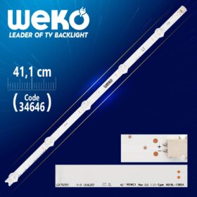 42 ROW2.1 REV1.0 2 L1-TYPE  41.2 CM 5 LEDLİ - (WK-069) (K0)