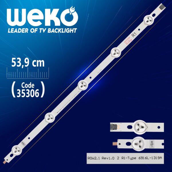 42 ROW2.1 REV1.0 2 R1-TYPE - 42 ROW2.1 REV 0.0 1 R1-TYPE - 6916L-1319A - 42 CM 5 LEDLİ - (WK-370) (K0)