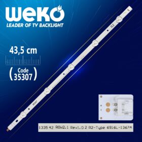 42 ROW2.1 REV1.0 2 R2-TYPE 6916L-1367A - 43.5 CM 5 LEDLİ - (WK-371) (K0)