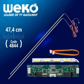 42 UNİVERSAL E-LED 51 LEDLİ (7020) 474MM 360-450MA 51-54V ÇİFT LED+SÜRÜCÜ+KABLO TAKIM (WK-1369) (K0)