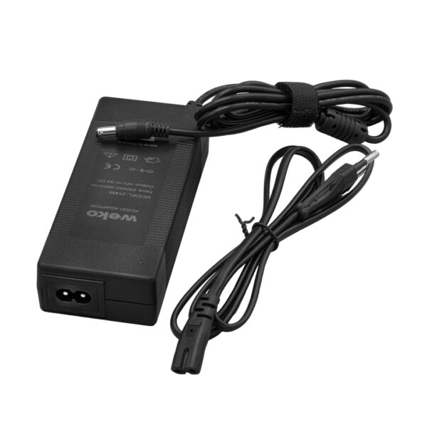 42 VOLT - 2 AMPER - 84 WATT BİSİKLET ŞARJ CİHAZI  LI-ION LİTYUM PİLLER İÇİN 5.5*2.5 UÇ YERLİ ÜRETİM (K0) - Görsel 3