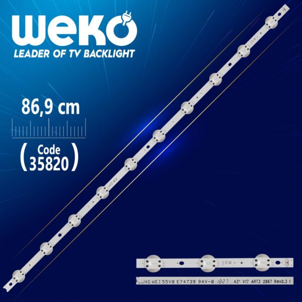 43 V17 ART3 2867 REV0.3 1 - 86.9 CM 10 LEDLİ - (WK-1283) (K0)