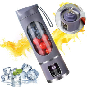450ML SHAKEN TAKE KİŞİSEL SMOOTHİE TAŞINABİLİR BLENDER MEYVE SIKACAĞI ŞARJLI MOR (K0)
