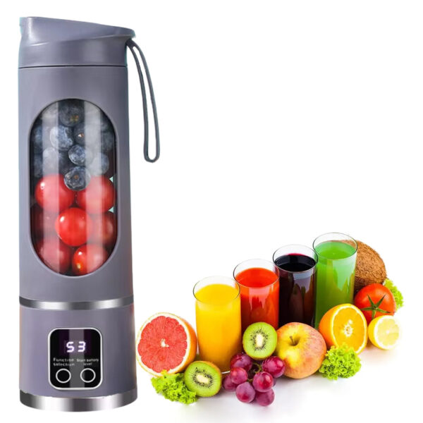 450ML SHAKEN TAKE KİŞİSEL SMOOTHİE TAŞINABİLİR BLENDER MEYVE SIKACAĞI ŞARJLI MOR (K0) - Görsel 3