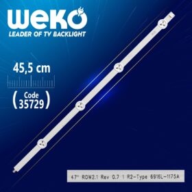 47 ROW2.1 REV0.7 1 R2-TYPE - 6916L-1175A/6916L-1360A - 45.5 CM 4 LEDLİ - (WK-1199) (K0)