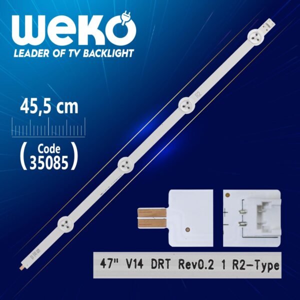 47 V14 DRT REV0.2 1 R2-TYPE - 45.5 CM 4 LEDLİ - (WK-842) (K0)