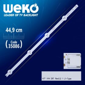 47 V14 DRT REV0.2 1 L1-TYPE - 6916L 1566A - 44.9 CM 4 LEDLİ - (WK-123) (K0)