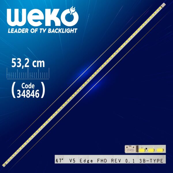 47 V5 EDGE FHD REV 0.1 3B-TYPE - 53.2 CM 66 LEDLİ (WK-716) (K0)