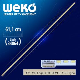 47 V6 EDGE FHD REV1.0 1 R-TYPE - 64 LEDLİ 61.1 CM  - (WK-392) (K0)