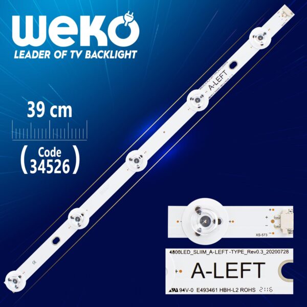 480DLED_SLIM_A-LEFT-TYPE_REV01 5 LEDLİ 39 CM (WK-617) (K0)