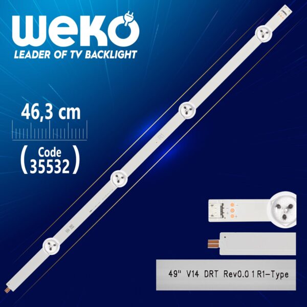 49 V14 DRT REV0.0 1 R1-TYPE - 46.3 CM 4 LEDLİ - (WK-1065) (K0)