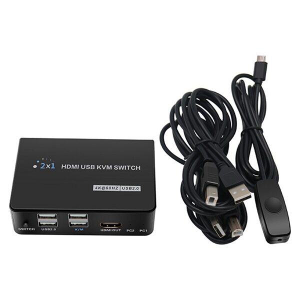 4K HDMI USB KVM SWITCH 2X1 (K0) - Görsel 3