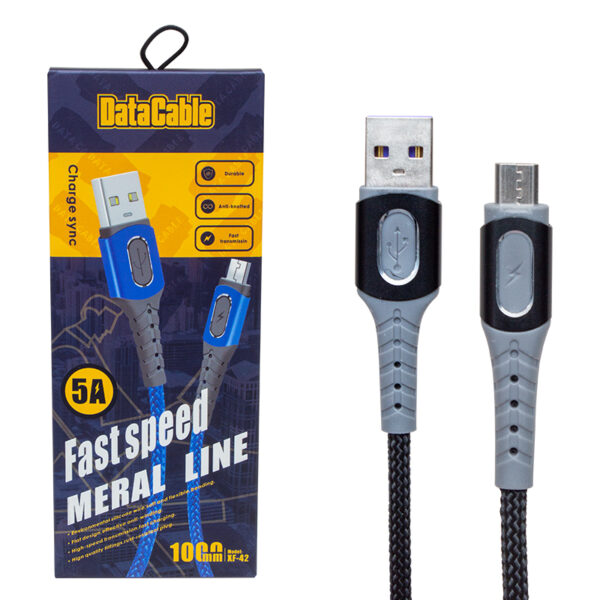 5 AMPER MİCRO USB HIZLI ŞARJ DATA KABLOSU (K0) - Görsel 3