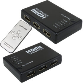 5 GİRİŞ 1 ÇIKIŞ HDMI SWITCHER TOPLAYICI KUMANDALI ADAPTÖRSÜZ (81) (K0)