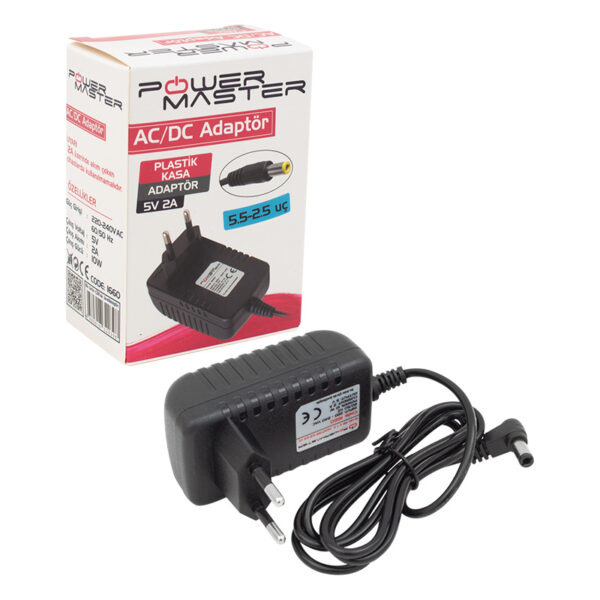5 VOLT- 2 AMPER -10 WATT 5.5*2.5 L UÇLU PRİZ TİPİ ADAPTÖR (K0) - Görsel 3