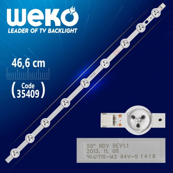 50 NDV REV1.1 - A TYPE - 46.6 CM 9 LEDLİ - (WK-993) (K0)