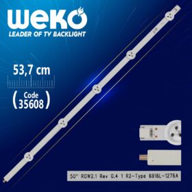 50 ROW2.1 REV 0.4 1 R2-TYPE 6916L-1276A - 53.7 CM 5 LEDLİ - (WK-508) (K0)