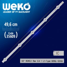 50 ROW2.1 REV 0.4 1 L1-TYPE 6916L-1241A - 49.6 CM 5 LEDLİ - (WK-509) (K0)