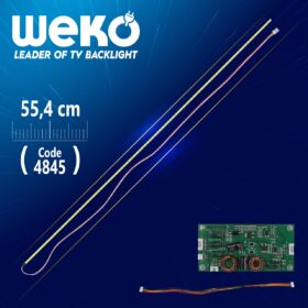 50 UNİVERSAL E-LED 63 LEDLİ (7020) 554MM 360-450MA 63-66V ÇİFT LED+SÜRÜCÜ+KABLO TAKIM (WK-1371) (K0)