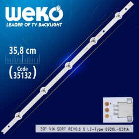 50 V14 SDRT REV0.6 6 L2-TYPE 6920L-0511A - 51 CM 5 LEDLİ - (WK-398) (K0)