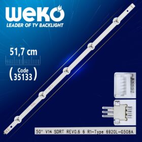 50 V14 SDRT REV0.6 6 R1-TYPE 6920L-0508A - 51.7 CM 5 LEDLİ - (WK-399) (K0)