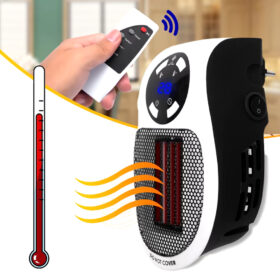 500 WATT PRİZ TİPİ UZAKTAN KUMANDALI TAŞINABİLİR ISITICI (ZAMANLAYICI) (OM-1211) (K0)