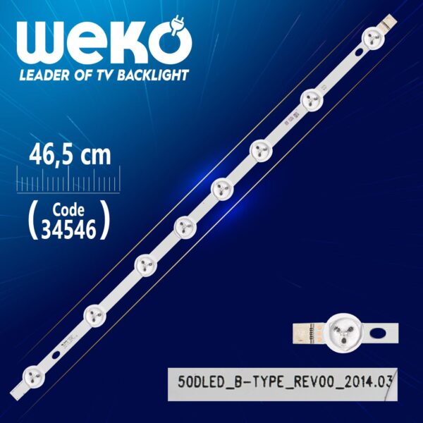 50DLED_B-TYPE_REV00 - 46.5 CM 8 LEDLİ (WK-516) (K0)