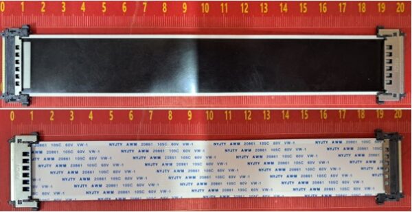 51 PİN AWM 20861 LVDS FLEXİ KABLO FHD TV  EN 3 CM BOY 30 CM  TERS DÜZ İKİ UCU SOKETLİ (81) (K0)