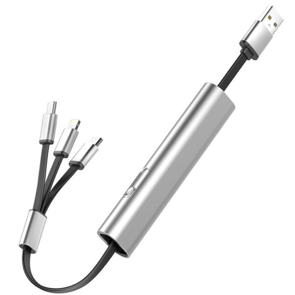 5V - 2.4A 3İN1 (MİCRO USB - LİGHTNİNG - TYPE C) TELEFON ŞARJ KABLOSU (K0)