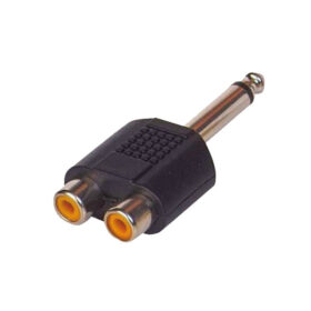 6.3 MM MONO ERKEK / 2 RCA DİŞİ ÇEVİRİCİ JACK (K0)