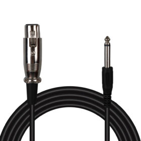 6.3MM MONO ERKEK CANON DİŞİ 4 METRE  MİKROFON ARA KABLOSU (K0)