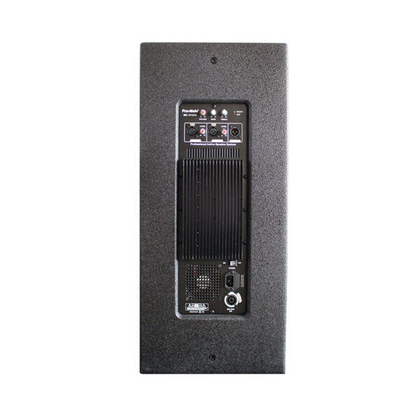 600 WATT 38 CM AKTİF AHŞAP KABİN HOPARLÖR MS-1015GA (K0) - Görsel 3