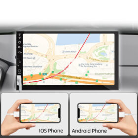 7 INCH CAR 2-DIN MP5 PLAYER CAR PLAY MEKANİKSİZ DOUBLE OTO TEYP (K0)
