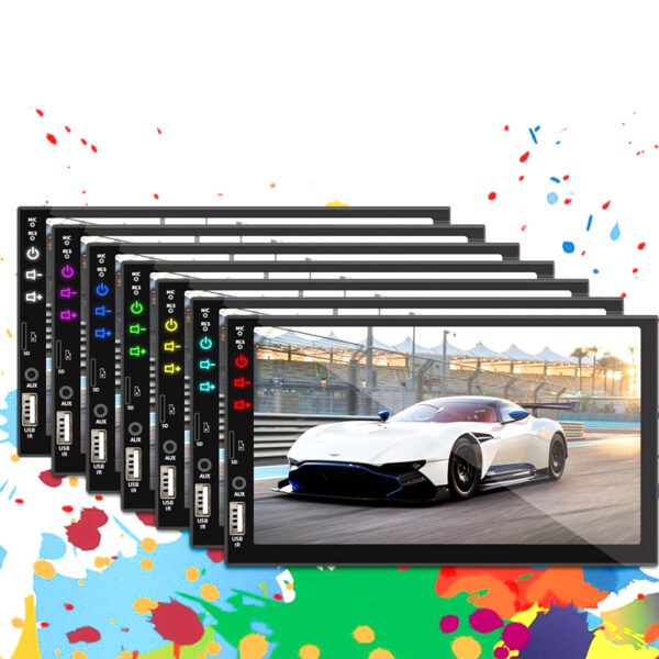 7 INCH CAR 2-DIN MP5 PLAYER CAR PLAY MEKANİKSİZ DOUBLE OTO TEYP (K0) - Görsel 3
