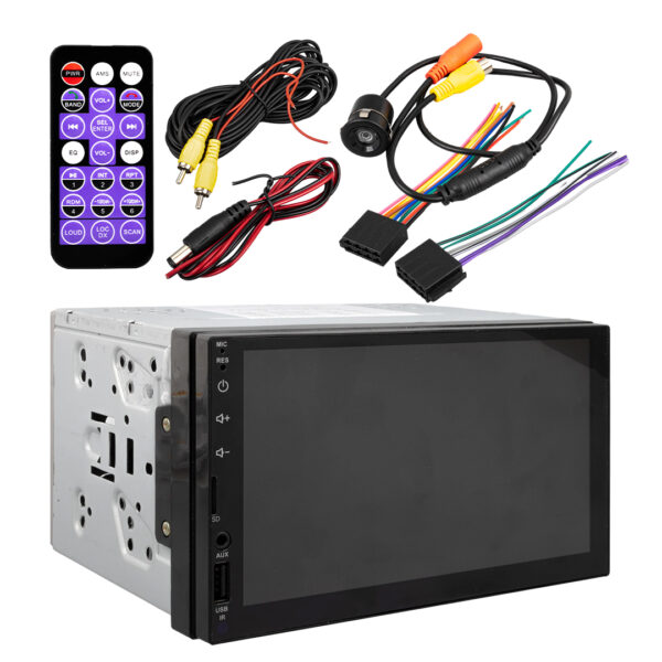 7 INCH CAR 2-DIN MP5 PLAYER CAR PLAY MEKANİKSİZ DOUBLE OTO TEYP (K0) - Görsel 4