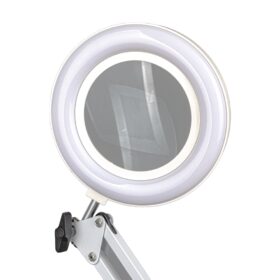 8606C-D 220 VOLT 3 DİOPTER 80 LEDLİ MASA ÜSTÜ AKROBAT BÜYÜTEÇ (K0)
