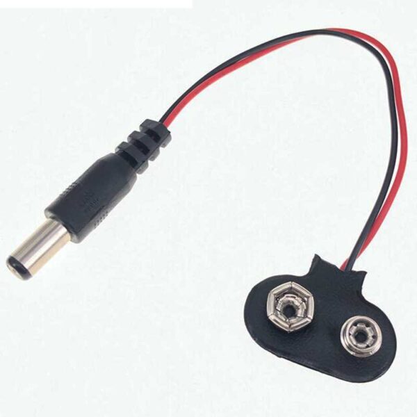 9 VOLT 2.1MM JACKLI PİL BAŞLIĞI  (IC-232A) (K0) - Görsel 3