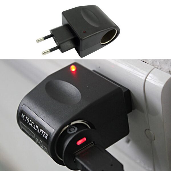 AC TO DC 220 VOLT ÇAKMAK FİŞİ ÇEVİRİCİ ADAPTÖR (INPUT:220V - OUTPUT:12V-500MA) (K0) - Görsel 2