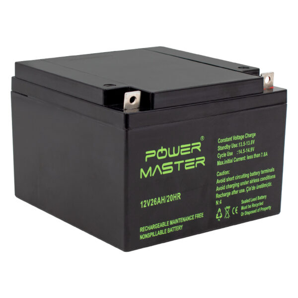 AKÜ 12 VOLT 26 AMPER  ( 165 X 176 X 125 MM ) (K0)