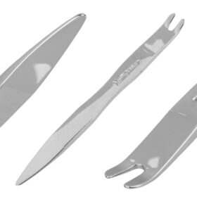 ARAÇ İÇİ SES SİSTEMİ SÖKME LEVYESİ KROM KAPLAMA ÇELİK (5X165MM) (K0)