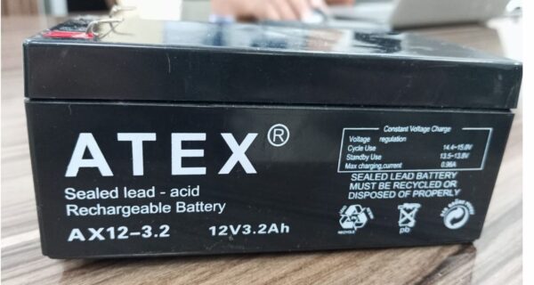 ATEX AX12-3.2 12 VOLT - 3.2 AMPER AKÜ (13.4X6.7X6.1CM) (K0)