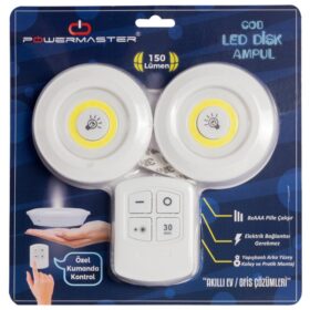 BEYAZ 150 LÜMEN COB LED YUVARLAK ÇİFT AMPÜL KUMANDALI (K0)