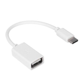 BEYAZ USB DİŞİ TO TYPE-C ERKEK OTG ÇEVİRİCİ (K0)